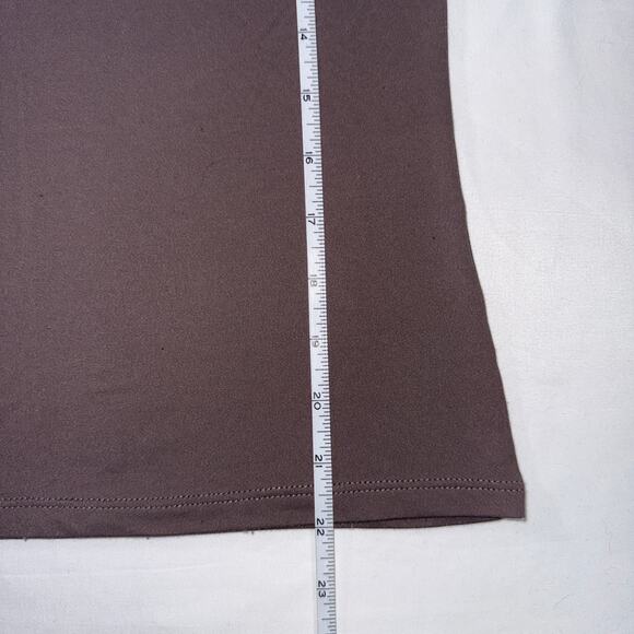 Light Brown Fitted Baby Tee Size Medium H&M Basic - Picture 5 of 8